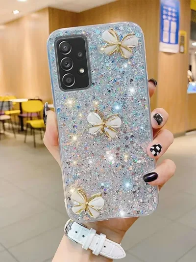 Funda para celular con diseño de  mariposa 3D brillante