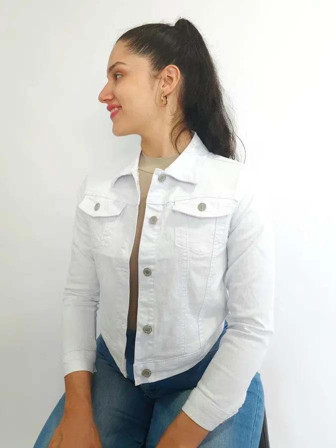 Jacket Fashion Nova para dama color blanco