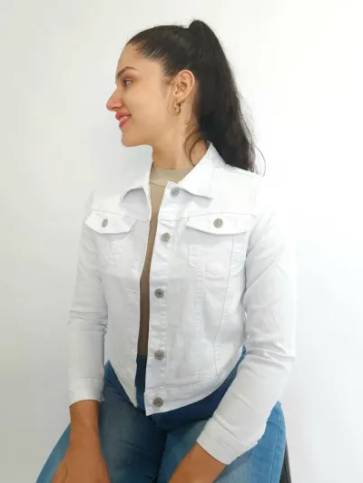 Jacket Fashion Nova para dama color blanco