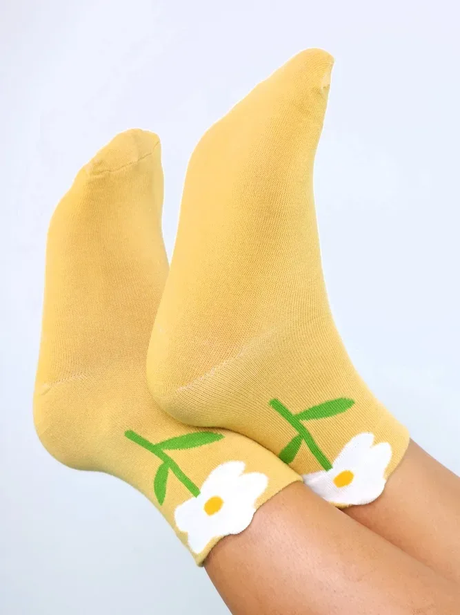 Medias para dama color amarillo