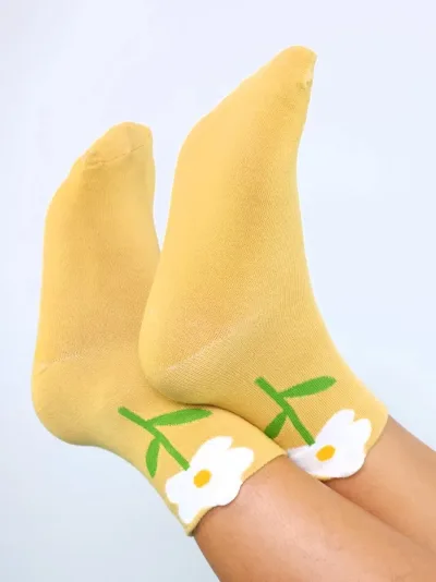 Medias para dama color amarillo