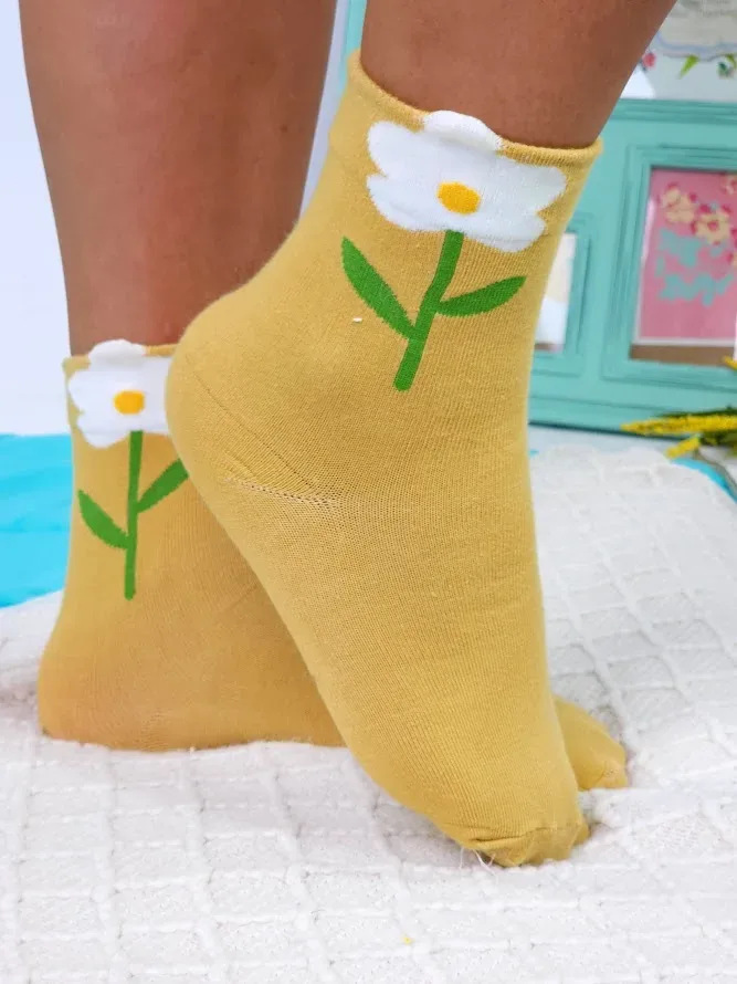 Medias para dama color amarillo