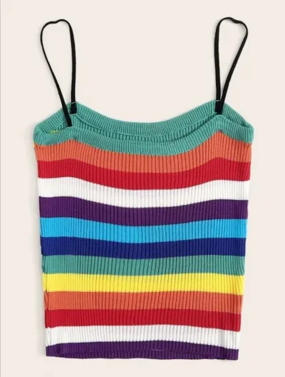 Blusa para dama rayas multicolor