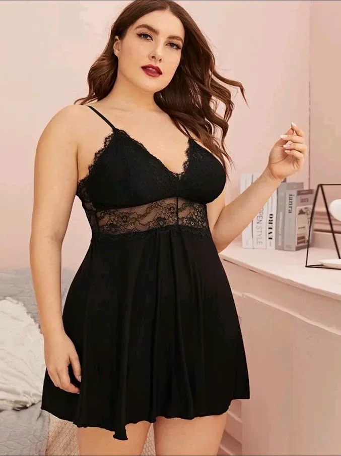 Lencería para dama color negro