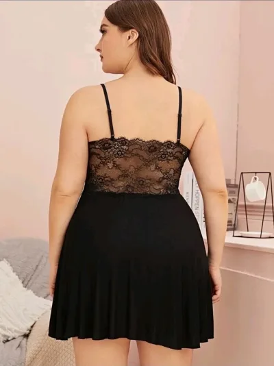 Lencería para dama color negro