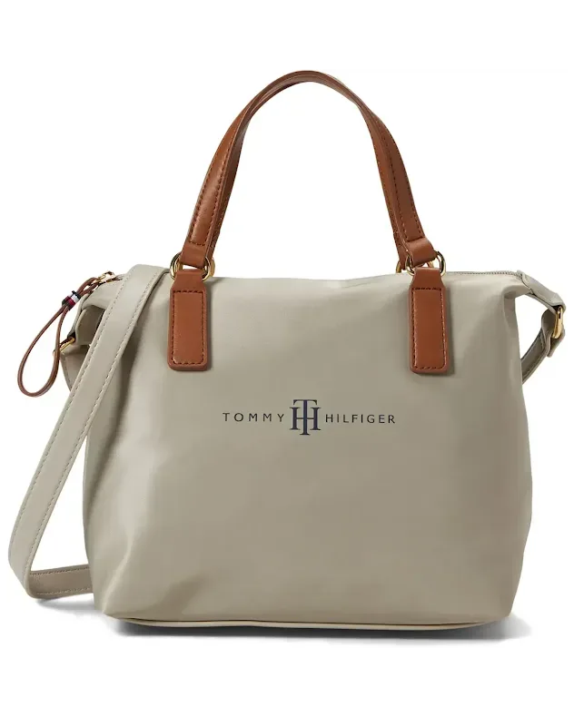 Bolso de hombro Tommy Hilfiger para dama color beige