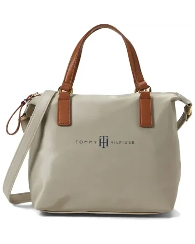 Bolso de hombro Tommy Hilfiger para dama color beige