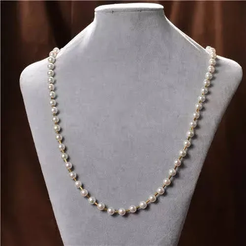 Collar largo de perlas