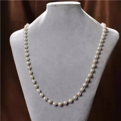 Collar largo de perlas