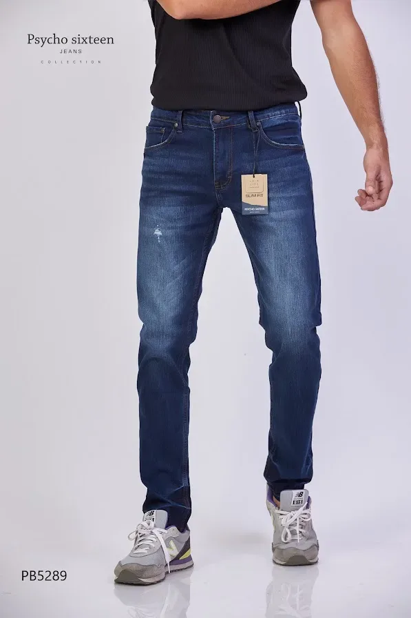 Jeans PSYCHO SIXTEEN para caballero Slim Fit PB5289 color azul