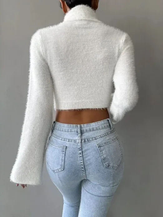 Suéter para dama color blanco.