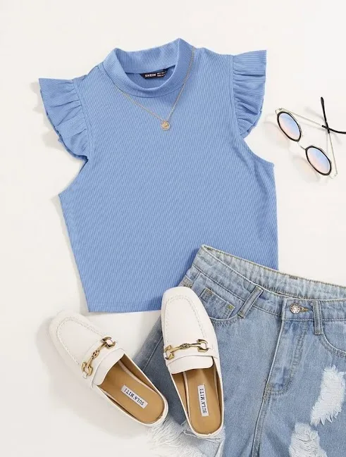 Blusa para dama color celeste