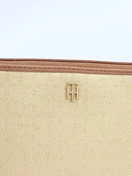 Cartera Tommy Hilfiger para dama color beige
