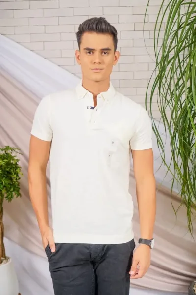 Camiseta Tommy Hilfiger para caballero color beige