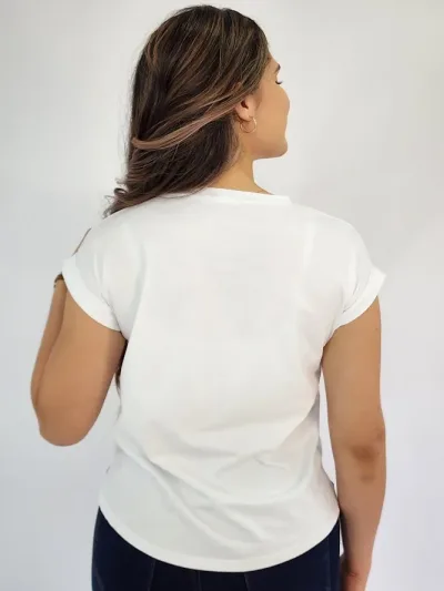 Blusa color blanco para Dama