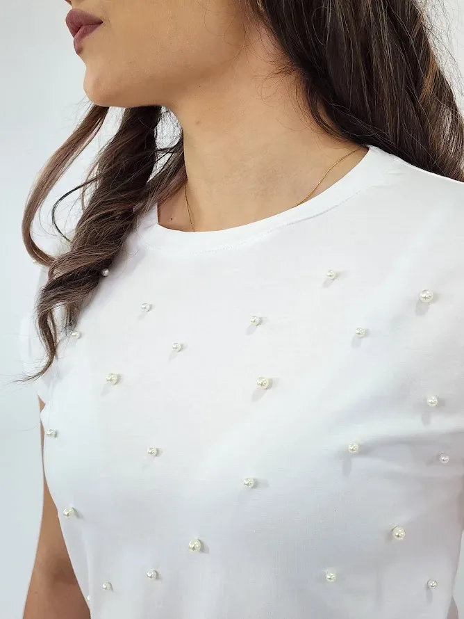 Blusa color blanco para Dama