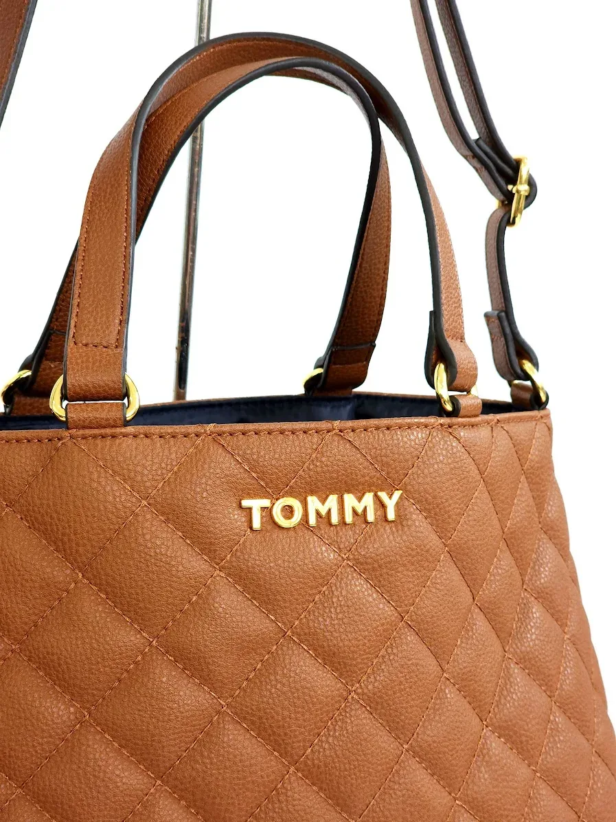 Bolso de hombro Tommy Hilfiger para dama color café
