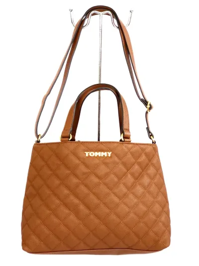 Bolso de hombro Tommy Hilfiger para dama color café