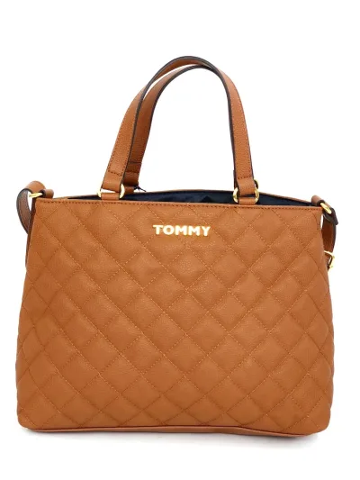 Bolso de hombro Tommy Hilfiger para dama color café