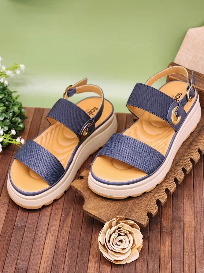 Sandalias sabata para dama loren-2509 navy