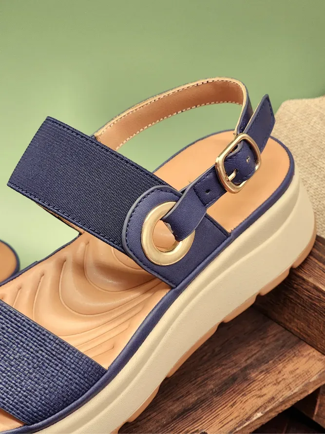 Sandalias sabata para dama loren-2509 navy