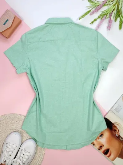 Camisa Cambridge Polo Club para dama, color verde menta.