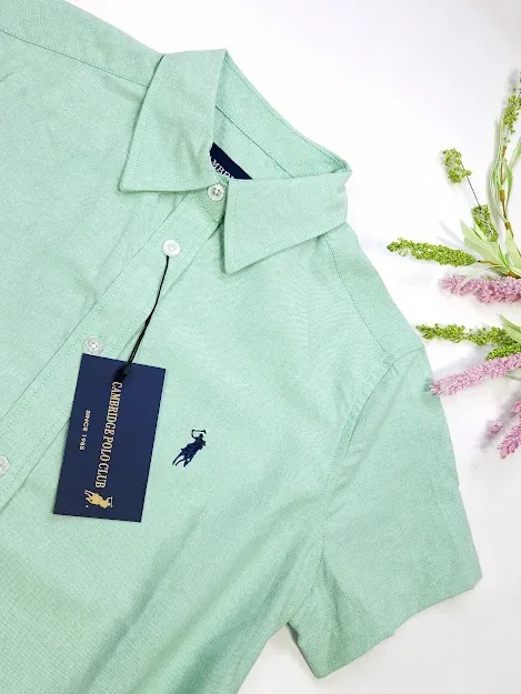 Camisa Cambridge Polo Club para dama, color verde menta.