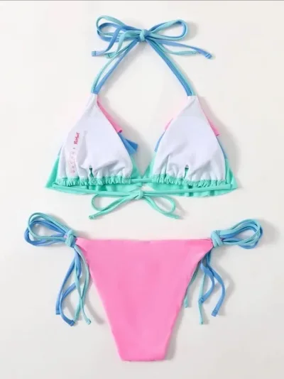 Vestido de baño para dama en tonos pastel