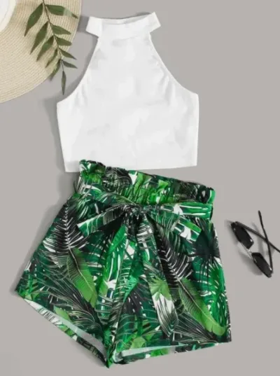 Conjunto para dama diseño floral