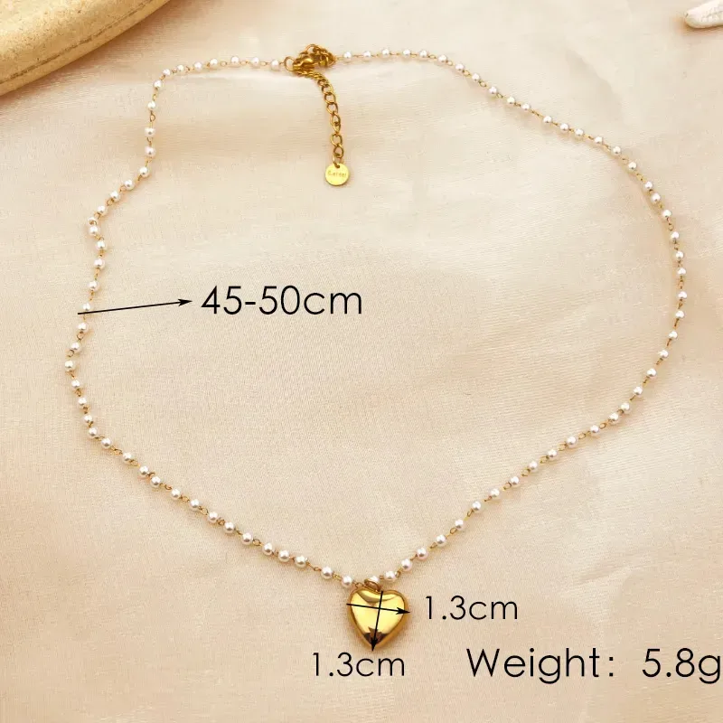 Collar de acero inoxidable chapado en oro