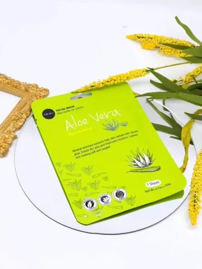 Mascarilla facial Celavi de aloe vera