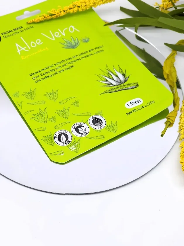 Mascarilla facial Celavi de aloe vera