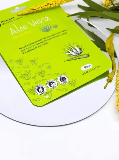 Mascarilla facial Celavi de aloe vera