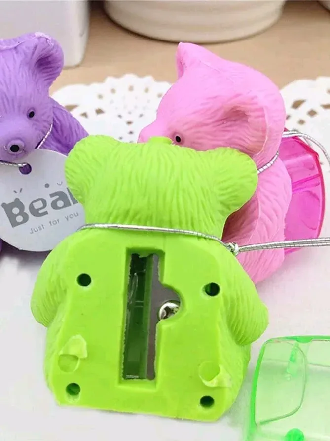 Saca Puntas con diseño de oso.