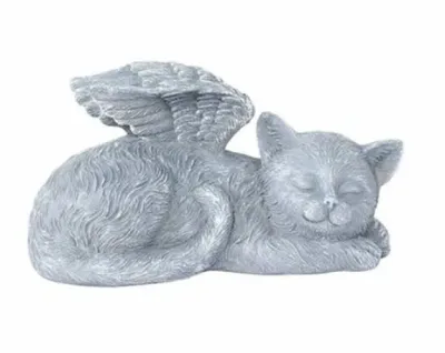 Pieza decorativa con diseño de gato angelito