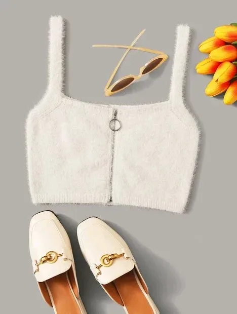Crop Top para dama color blanco