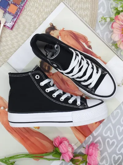 Tenis Coral para dama color negro Orbit 2 Black Tex