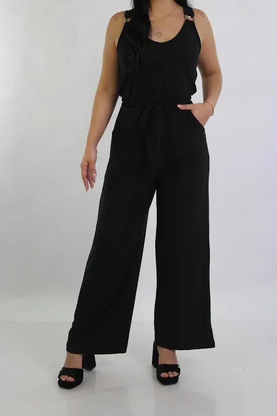 Enterizo Dereck Heart color negro