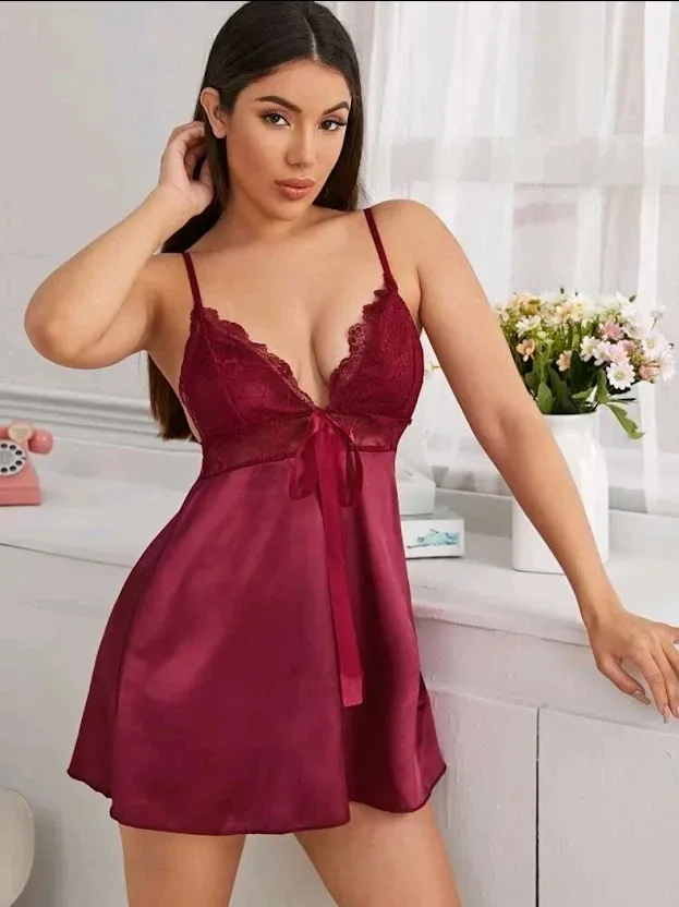 Lencería para dama color rojo