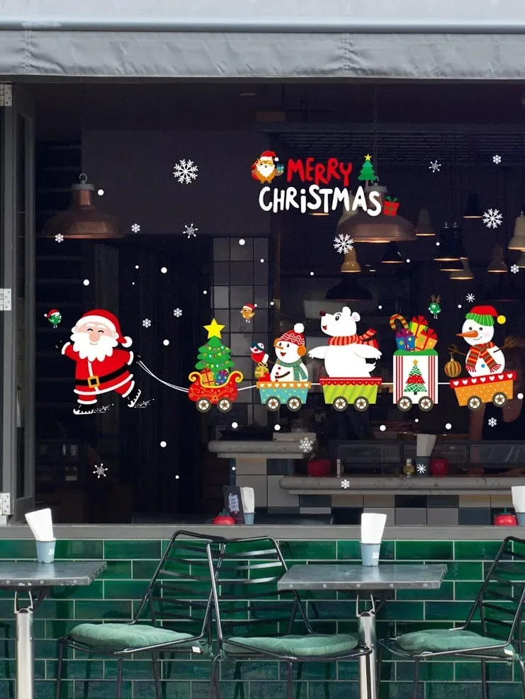 Pegatinas de pared navideñas