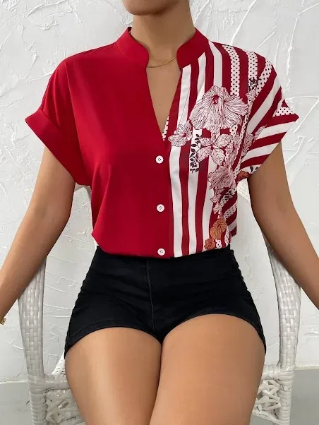 Blusa para dama color rojo
