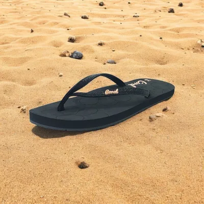 Sandalias Coral UVITA BLACK GLITTER para Dama