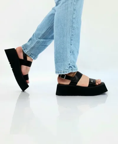 Sandalias Coral Toscana Black para Dama