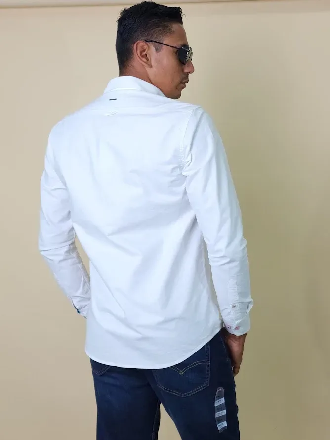 Camisa Hummer para caballero BS04-OL-WH
