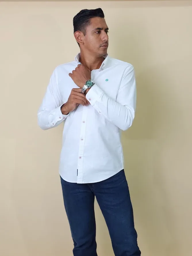 Camisa Hummer para caballero BS04-OL-WH