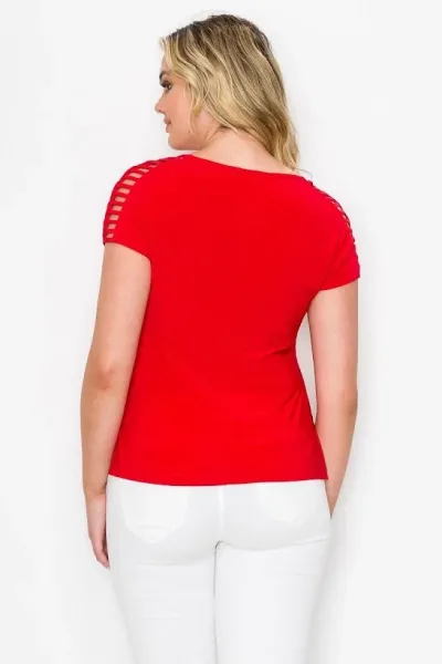 Blusa para dama color rojo.