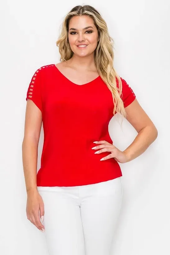 Blusa para dama color rojo.