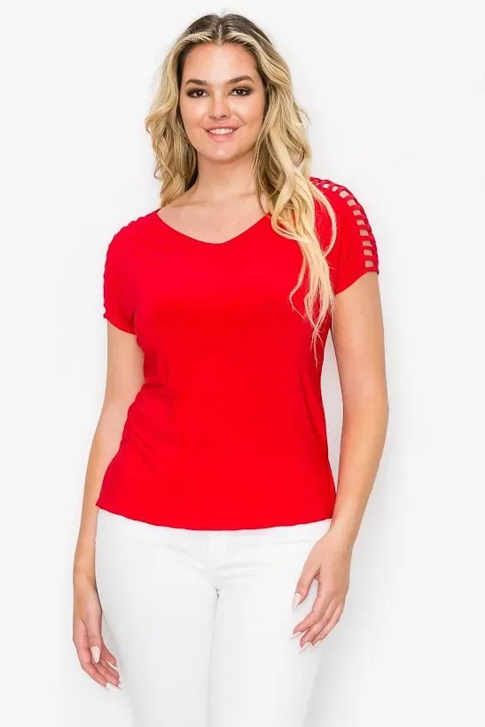 Blusa para dama color rojo.