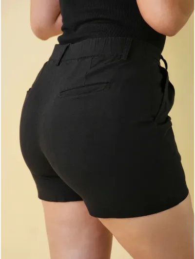 Short Estivaneli para dama BUW-24L-19892 COLOR NEGRO