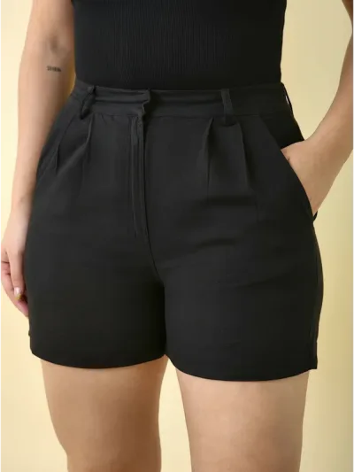 Short Estivaneli para dama BUW-24L-19892 COLOR NEGRO